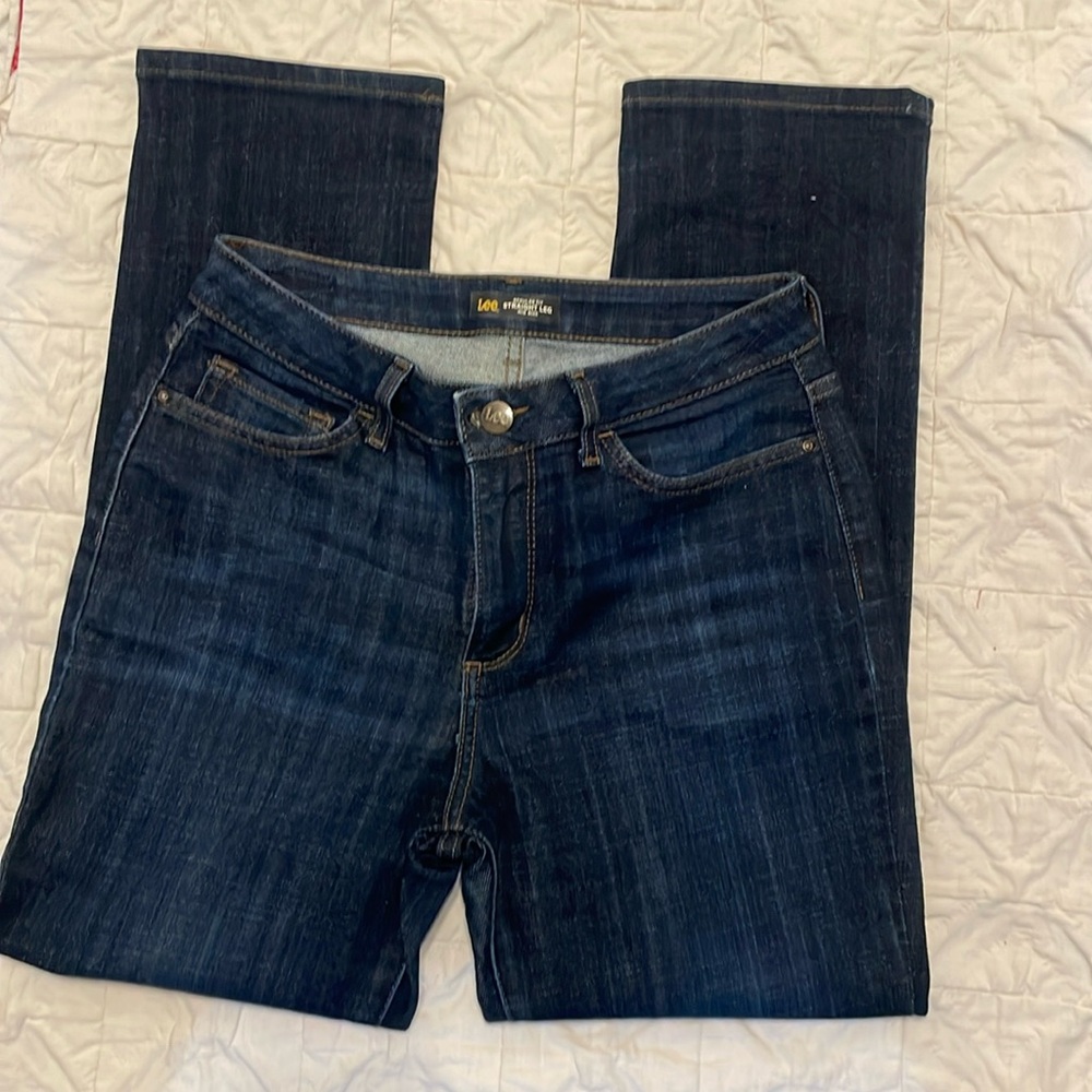 Lee Regular Fit Straight Leg size 10 short denim jeans